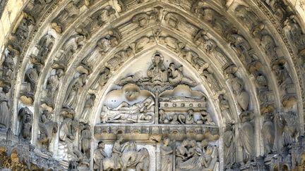 Eléments architecturaux de la cathédrale de Chartres (27 juillet 2018) (NICOLAS GOISQUE / MAXPPP)