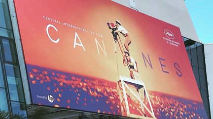 L'affiche du 72e Festival de Cannes (Alpes-Maritimes). (ALAIN FAUCHER / RADIO FRANCE)