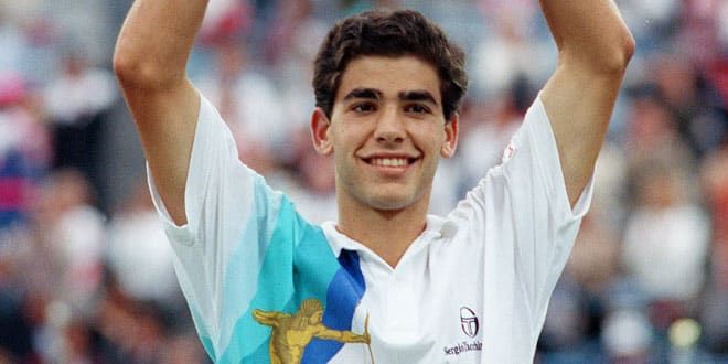 L'Américain Pete Sampras a remporté le premier de ses 14 Majeurs à l'US Open en 1990