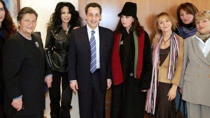 Nicolas Sarkozy à la journée des femmes dans les Hauts-de-Seine en... 2005 (JACK GUEZ / AFP)