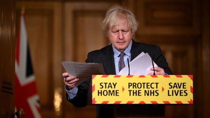 Boris Johnson, le Premier ministre britannique, le lundi 22 février 2021. (LEON NEAL / POOL)