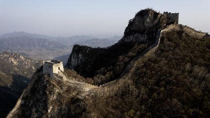 La Grande Muraile de Chine à Jiankou, au nord de Pékin, le 19 avril 2022. (NOEL CELIS / AFP)