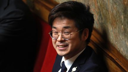 Le député Joachim Son-Forget, à l'Assemblée nationale, à Paris, le 21 février 2018. (JACQUES DEMARTHON / AFP)