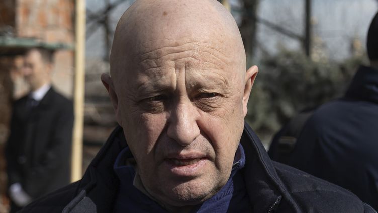 Yevgeny Prigojine, the boss of the Russian paramilitary group Wagner, in Moscow, April 8, 2023. (AP)