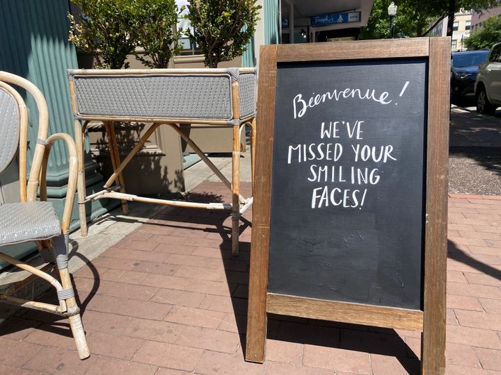 À Savannah,&nbsp;restaurants, coiffeurs fonctionnent à nouveau depuis deux semaines. (GRÉGORY PHILIPPS / RADIO FRANCE)