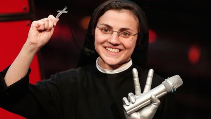 Soeur Cristina remporte la finale de The Voice et fait réciter un Notre père
 (MARCO BERTORELLO / AFP)