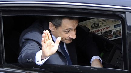 La banque am&eacute;ricaine Morgan Stanley aurait propos&eacute; 250 000 euros &agrave; Nicolas Sarkozy pour animer une conf&eacute;rence, selon Le Canard encha&icirc;n&eacute; du 29 ao&ucirc;t 2012. (BERTRAND GUAY / AFP)