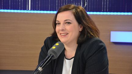 Emmanuelle Cosse, ministre du Logement et de l'Habitat durable et soutien de François de Rugy. (RADIO FRANCE / JEAN-CHRISTOPHE BOURDILLAT)