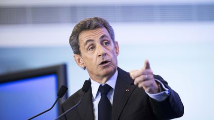 Nicolas Sarkozy, au siège des Républicains, à Paris, le 3 mai 2016. (MAXPPP)