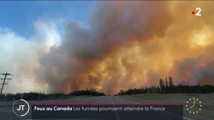 Des incendies au Canada. (France 2)