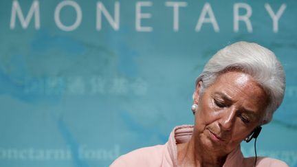 La directrice g&eacute;n&eacute;rale du FMI, Christine Lagarde, lors d'une conf&eacute;rence de presse &agrave; Tokyo (Japon), le 6 juillet 2012. (KIM KYUNG HOON / REUTERS)