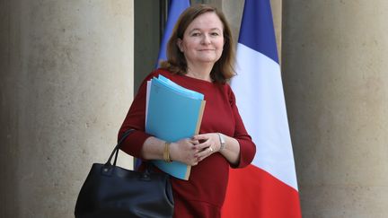 La ministre des Affaires européennes, Nathalie Loiseau, le 21 mars 2018 à l'Elysée, à Paris.&nbsp; (LUDOVIC MARIN / AFP)