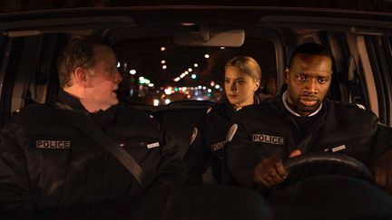 Grégory Gadebois, Omar Sy, Virginie Efira dans "Police" d'Anne Fontaine.&nbsp; (STUDIOCANAL)