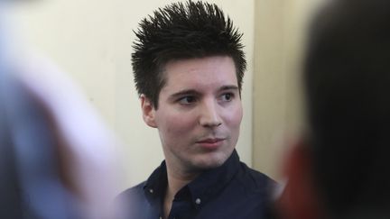 Rui Pinto, le hackeur des "Football Leaks". (FERENC ISZA / AFP)