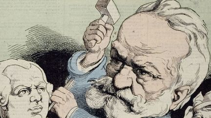 André Gill, Louis -Alexandre Gosset de Guines, dit Victor Hugo, Interdit en 1874, publié dans L’Éclipse le 29 août 1875.
 (Maisons de Victor Hugo/ Roger-Viollet)