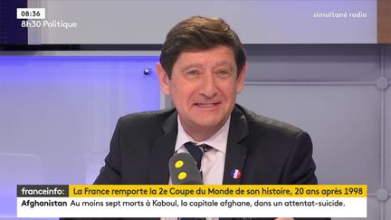 Patrick Kanner, ancien ministre des Sports, invité de franceinfo, lundi 16 juillet 2018. (RADIO FRANCE / FRANCE INFO)