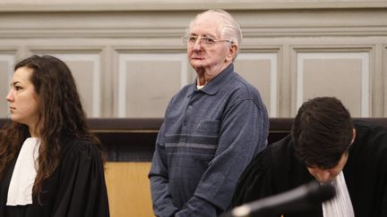 Joachim Toro, retraité de 83 ans, pendant son procès le 25 janvier 2016 à Perpignan (Pyrénées-Orientales). (RAYMOND ROIG / AFP)