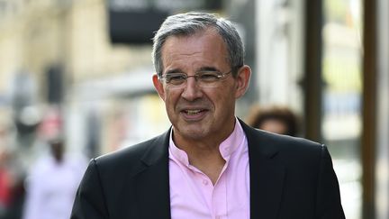 L'ancien ministre Thierry Mariani, le 11 juillet 2017 au siège du parti Les Républicains à Paris. (BERTRAND GUAY / AFP)