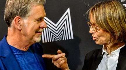 Françoise Nyssen et le patron de Netflix Reed Hastings lors du festival Séries Mania à Lille
 (Philippe Huguen / AFP)