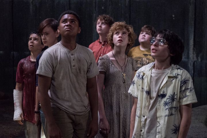 Chosen Jacobs, Finn Wolfhard, Jack Dylan Grazer, Jaeden Lieberher, Jeremy Ray Taylor dans "Ça" de Andy Muschietti
 (2017 WARNER BROS. ENTERTAINMENT INC. AND RATPAC-DUNE ENTERTAINMENT LLC. ALL RIGHTS RESERVED / Brooke Palmer)