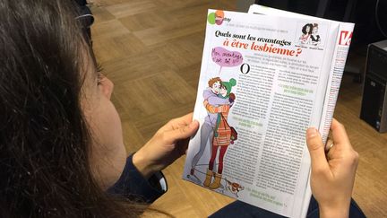 La chronique "Quels sont les avantages à être lesbienne ?", publiée vendredi 18 décembre dans le magazine "Voici". (FRANCETV INFO)