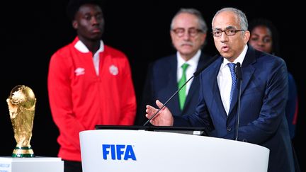 Carlos Cordeiro, leader de la triple candidature Mexique/USA/Canada. (MLADEN ANTONOV / AFP)