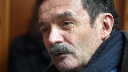 Le fondateur de Mediapart Edwy Plenel, le 16 mars 2015 au tribunal de Rennes (Ille-et-Vilaine). (DAMIEN MEYER / AFP)