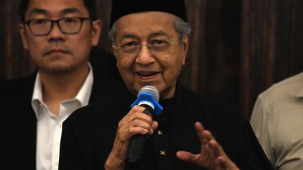 Mahathir Mohamad, nouveau Premier ministre de la Malaisie, à Kuala Lumpur, le 10 mai 2018. (ROSLAN RAHMAN / AFP)