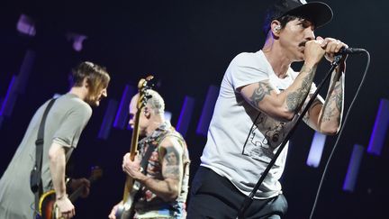 Les Red Hot Chili Peppers en concert au Madison Square Garden à New York en février 2017.
 (MIKE COPPOLA / GETTY IMAGES NORTH AMERICA / AFP)