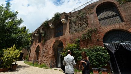 Une des façades de la Domus Aurea de Néron, en juin 2014.
 (Vincenzo Pinto / AFP)