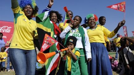 L'Afrique du Sud à l'heure du mondial (Soweto 4 juin 2010) (AFP/STEPHANE DE SAKUTIN)