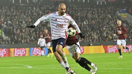 Ludovic Ajorque face au Sparta Prague en Ligue des champions, le 6 novembre 2024. (VINCENT MICHEL / MAXPPP)