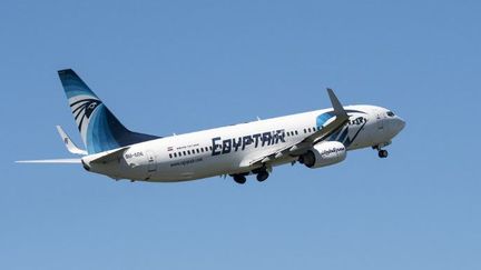 Le Boeing 737-800, avion de ligne court à moyen-courrier biréacteur à fuselage étroit d'EgyptAir, la compagnie nationale d'Egypte. (Philippe Clément / BELGA MAG / BELGA)