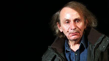 Le romancier Michel Houellebecq pr&eacute;sente son dernier livre, "Soumission", le 19 janvier 2015 &agrave; Cologne (Allemagne). (  MAXPPP)