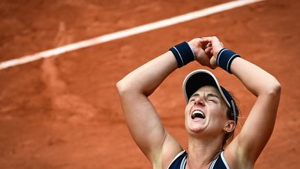 Nadia Podoroska, qualifiée surprise pour les demi-finales (ANNE-CHRISTINE POUJOULAT / AFP)