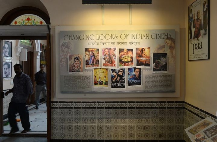 Posters de films à l'intérieur du musée du cinéna à Mumbai (janvier 2014)
 (INDRANIL MUKHERJEE / AFP)