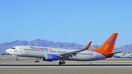 Photo d'un avion de la compagnie&nbsp;Sunwing Airlines. (TOMAS DEL CORO)