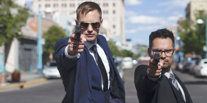 Alexander Skarsgård, Michael Peña dans "War on Everyone" de John Michael McDonagh
 (Reprisal Films / The British Film Institute 2015)