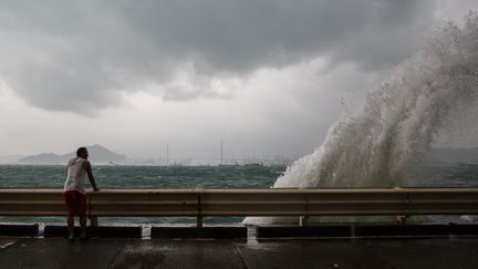 Ces surfeurs défient un typhon