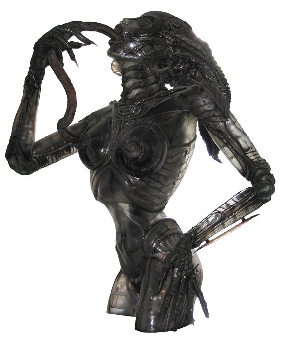 HR GIGER (Suisse). Animatronic Sil Sculpture. Technique mixte - 1995. Ht 102 cm. Courtesy HR Giger Museum (Suisse) (HR GIGER)