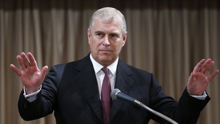 Le prince Andrew, le 30 septembre 2013 lors d'un discours à Tokyo (Japon). (ISSEI KATO / REUTERS)