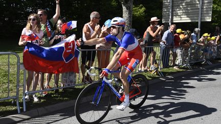 Démare serre le poing après sa victoire à Vittel (YORICK JANSENS / BELGA MAG)