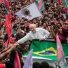 L'ancien président brésilien Lula da Silva à Belo Horizonte, au Brésil, le 9 octobre 2022. (IVAN ABREU / SOPA IMAGES / SIPA)