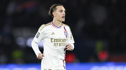 Lyon's Maxence Caqueret in Ligue 1 against PSG, April 21, 2024. (VICTOR JOLY / AFP)