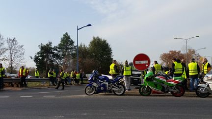 Mobilisation des gilets jaunes à Brive-la-Gaillarde, en Corrèze, le 20 novembre 2018 (illustration). (NICOLAS BLANZAT/RADIOFRANCE)