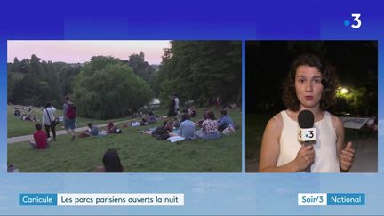 Canicule : les Parisiens profitent de l'ouverture nocturne des parcs