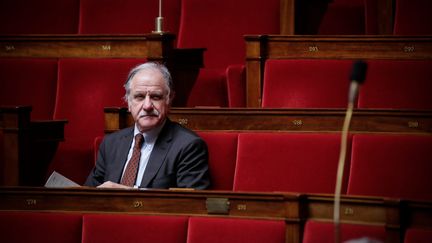 Le député-maire de Bègles, Noël Mamère, assiste à la séance de questions au gouvernement, le 27 avril 2016, à l'Assemblée nationale.&nbsp; (MAXPPP)