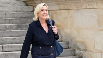 Marine Le Pen à l'Assemblée nationale, à Paris, le 10 juillet 2024. (BERTRAND GUAY / AFP)