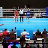 Juges rendant leur décision à l'issue d'un combat de boxe, à Tokyo, le 29 octobre 2019 (KAZUHIRO NOGI / AFP)