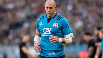 A 33 ans, Sergio Parisse est le capitaine emblématique de l'Italie avec laquelle il compte 124 sélections. (GIUSEPPE MAFFIA / NURPHOTO)